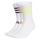 adidas Sportsocken Crew Cushion 3-Stripes (durchgehend gepolstert) weiss/schwarz/pink/neongelb - 3 Paar